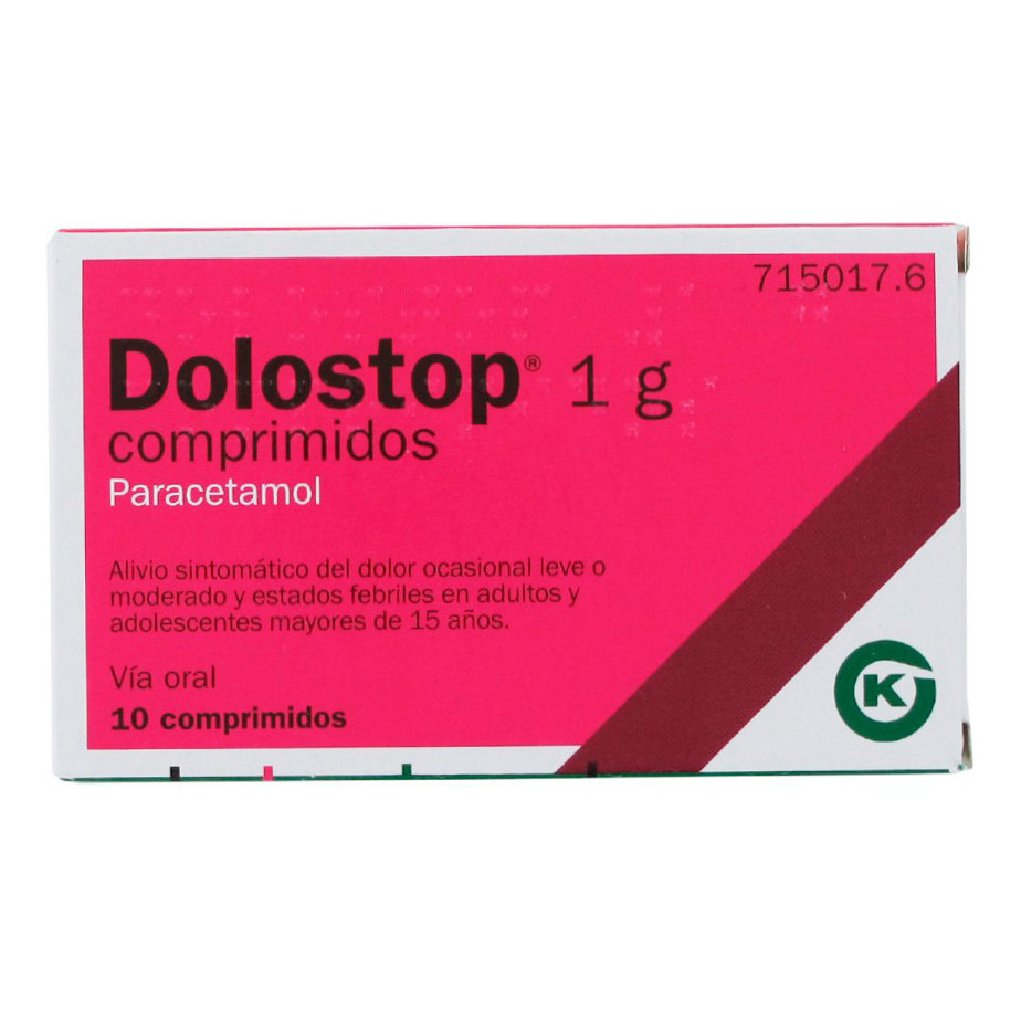 Imagen de Dolostop 1g 10 comprimidos
