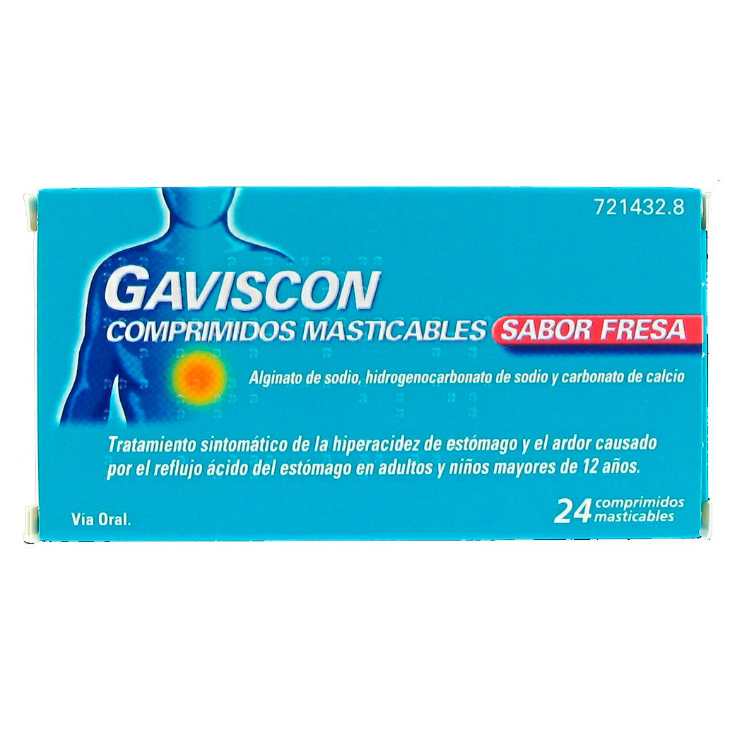 Imagen de Gaviscon fresa 24 comprimidos masticable