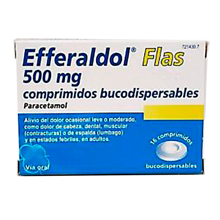Imagen de Efferaldol flas 500 mg 16 compr dispers