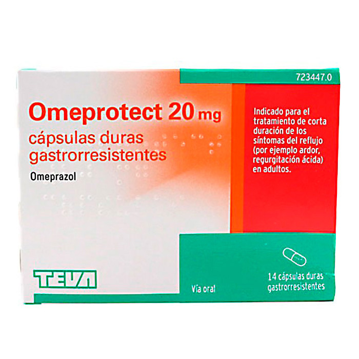 Imagen de Omeprotect 20 mg 14 caps blister teva