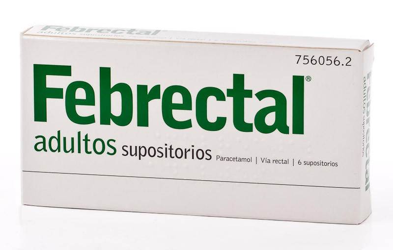 Imagen de Febrectal 6 supositorios adultos