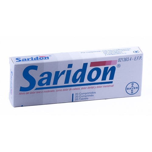 Imagen de Saridon 20 comprimidos