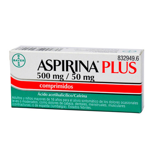 Imagen de Bayer aspirina plus 20 comprimidos
