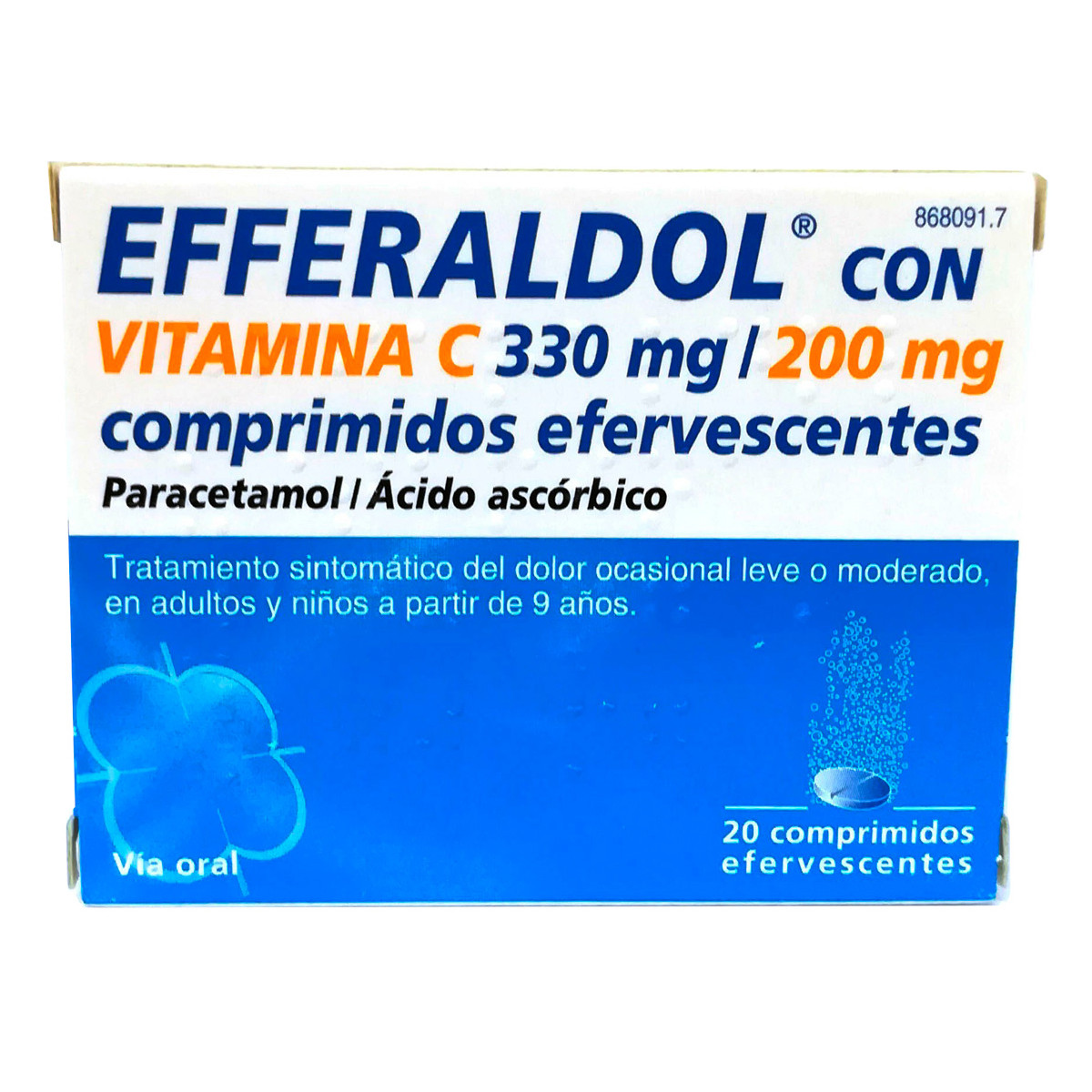 Imagen de Efferaldol vitamina c 20 comr efervescentesc