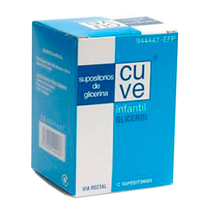 Imagen de Supositorios glicerina cuve niños 12 u
