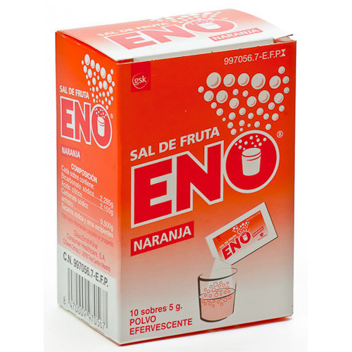 Imagen de Sal de frutas eno naranja 10 sobres 5 g