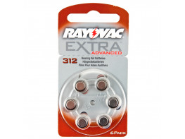 Rayovac pilas audífono 312 marrón new advanced 6uds