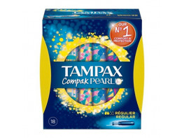 Tampax compak pearl tampones con aplicador regular 16u