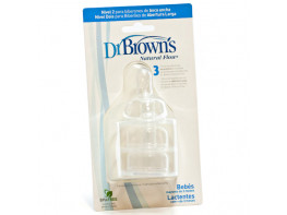 Dr.Brown's tetina boca ancha options 3m+