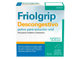 Friolgrip descongestivo 10 sobres