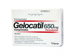 Gelocatil 650 mg 12 comprimidos