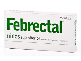 Febrectal 6 supositorios niños