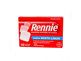 Rennie con sacarosa 48 comprimidos menta limón